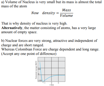 The density of the nuclear matter is tremendously larger than the 